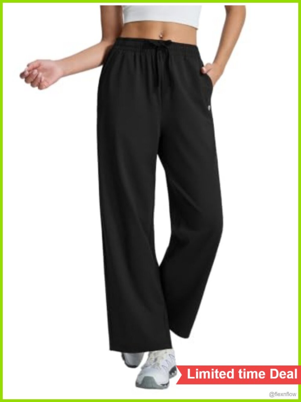 Women's Track Pants Straight Leg Soft Sweatpants 28" Inseam Stretch Drawstring